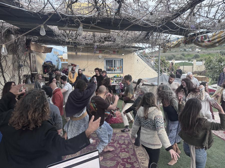 Ecstatic dance gathering